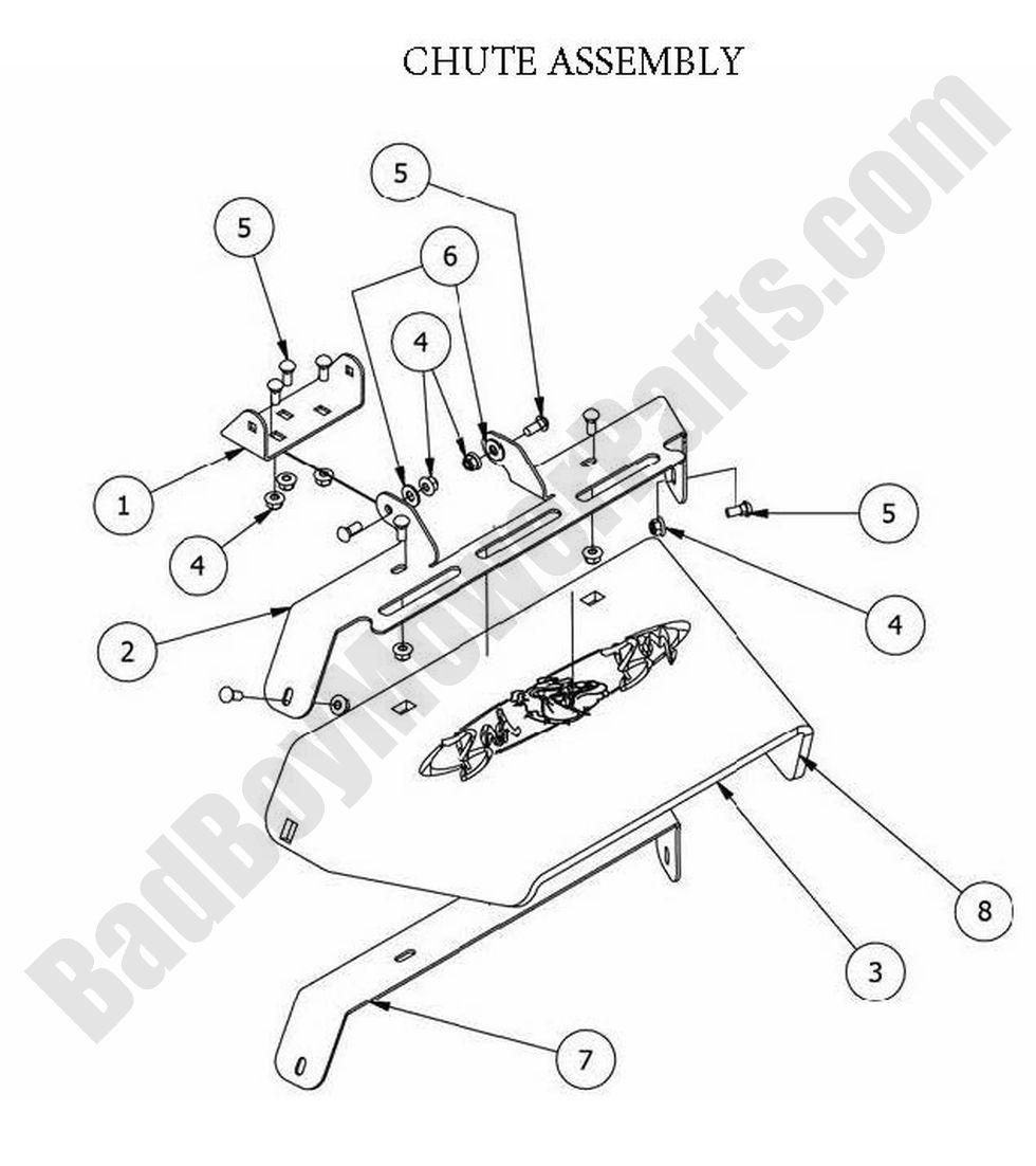974 - Bad Boy Mower Parts Lookup > 2014 > MZ Magnum > Chute Assembly
